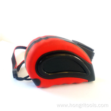 Red Black Color Case Self Locking Measuring Tape